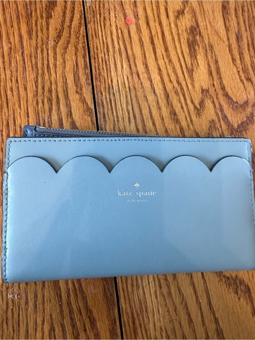 Kate Spade Light Blue and Navy Blue Leather Purse/Handbag with Matching Wallet - Picture 2 of 15